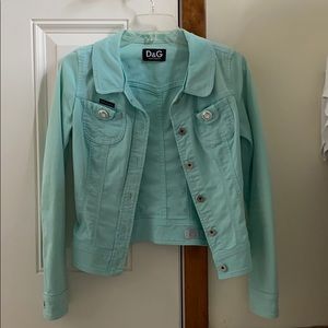 REAL Vintage D&G Dolce & Gabbana Aqua jean jacket